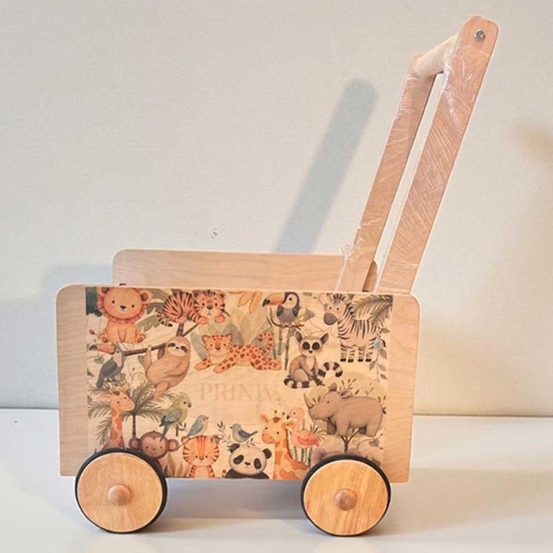 Wooden baby walker